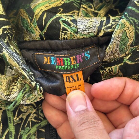 Vintage Y2K Member's Property All Over Print AOP Samurai Hoodie Size XXL - Picture 5 of 7